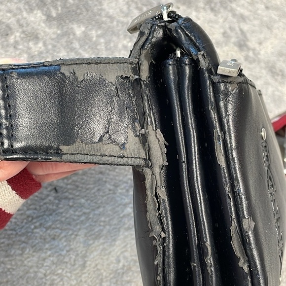 Bally Bum Bag Fanny Pack Sling Belt Bag Stripe DIY NEEDS REPAIR - Picture 10 of 17